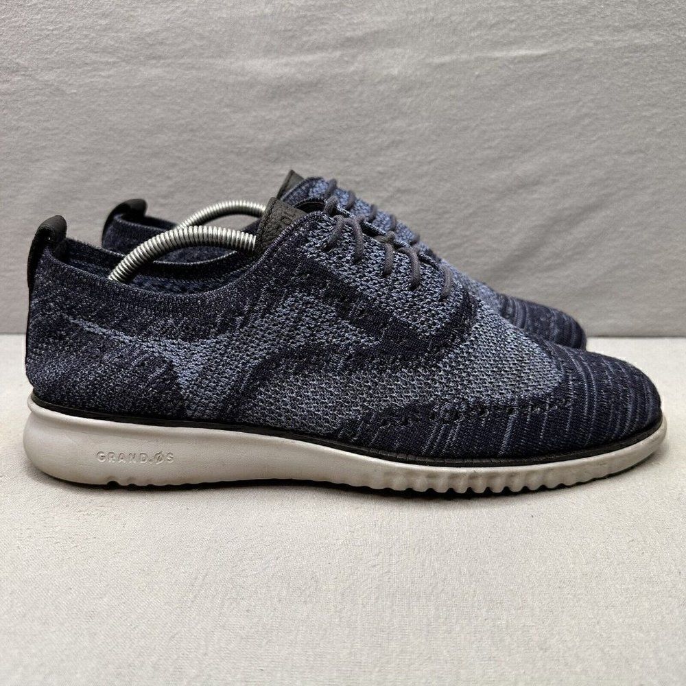 Cole Haan 2.ZeroGrand Mens Size 11‎ (M) Wingtip Oxford Marine Blue Casual Shoes